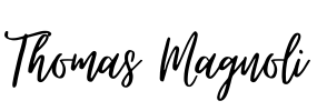 Thomas Magnoli Signature